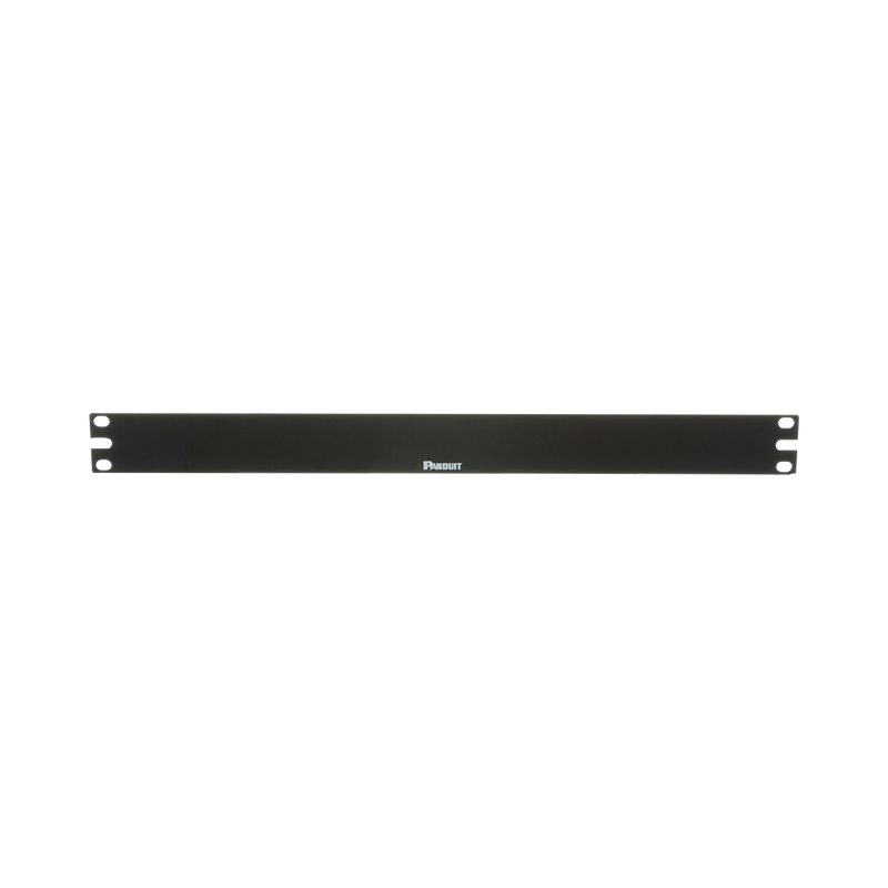 Tapa Ciega Para Rack Estándar de 19in, Plano, de Acero, 1UR, Color Negro