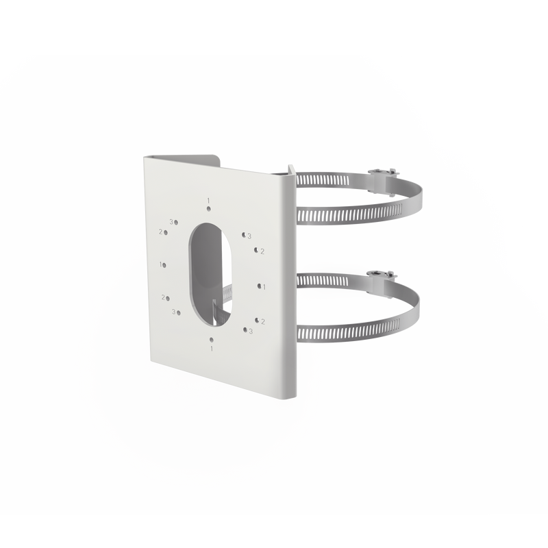 DS-1275ZJ-S-SUS Montaje de Poste para Cámaras DS-2CD26 / DS-2CD3656G2T-IZS(C) / Acero Inoxidable