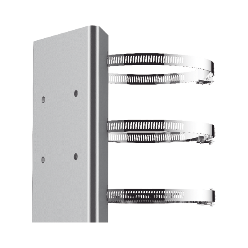 DS-1673ZJ-P Montaje de Poste para PTZ / Acero Inoxidable / Compatible con PTZ HIKVISION