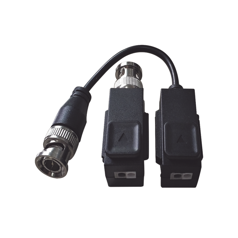 DS-1H18S/E(C) Kit de Transceptor (Balluns) TURBOHD con Boton Push / Hasta 8 MP (4K) / 100% Cobre / Soporta HD-TVI / AHD / CVI / CVBS / Audio por Coaxitron / Datos para Menu de Configurar de Cámaras