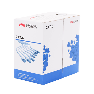 Bobina de Cable de 305 m (1000 ft) Cat 6 / 100% Cobre / Color Azul / Uso en Interior / PVC - Toer