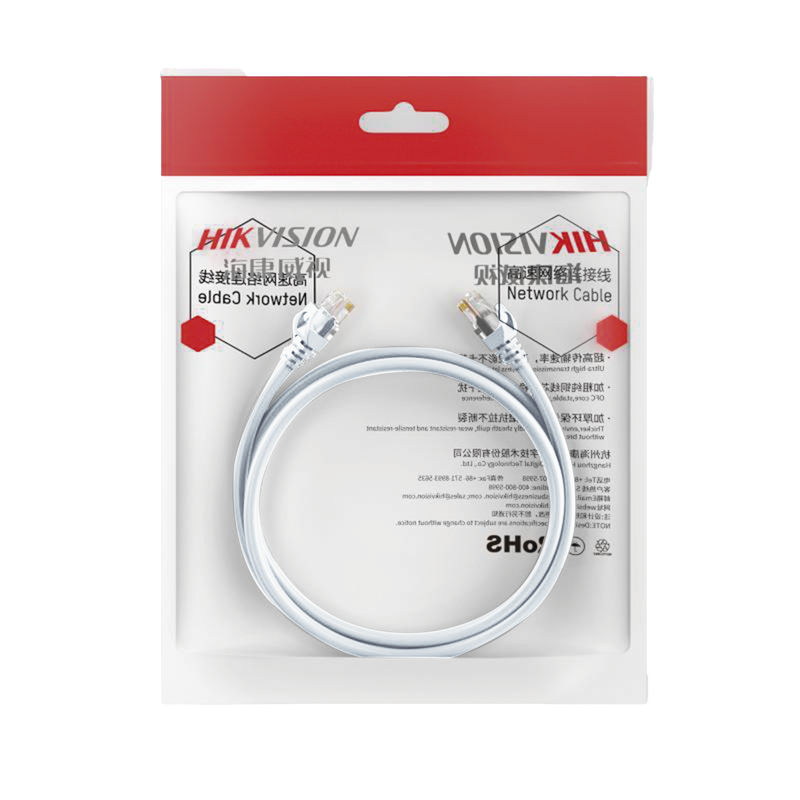 DS-1NP6UEC0-100-W Cable de Parcheo (Patch Cord) / UTP / Cat. 6 (24 AWG) / 1 Metro / Color Blanco / Ideal para PoE+ / Interior