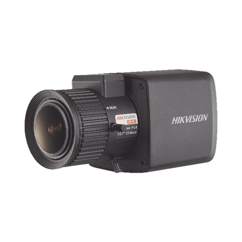 DS-2CC12D8T-AMM Cámara Tipo Box (Profesional) TURBOHD 2 Megapixel (1080p) / Diseño Compacto / Ultra Baja Iluminación / WDR Real 120 dB / 12 VCD / 24 VCA
