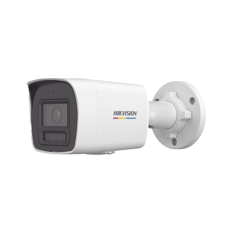 DS-2CD1027G2H-LIUF [Dual Light + ColorVu] Bala IP 2 Megapixel / Lente 2.8 mm / 30 mts IR + 30 mts Luz Blanca / Micrófono Integrado / ACUSENSE Lite / Exterior IP67 / WDR 120 dB / PoE / Micro SD