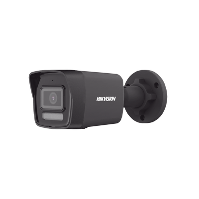 [Dual Light] Bala IP 4 Megapixel / Color Negro /  Lente 2.8 mm / 30 mts IR + 30 mts Luz Blanca / Micrófono Integrado / ACUSENSE Lite / Exterior IP67 / H.265 / PoE  / Micro SD - Toer