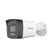 [PROTECCIÓN ACTIVA] Bala IP 4 Megapixel / Lente 2.8 mm / Dual Light (30 mts IR + 20 mts Luz Blanca)  / Audio de Dos Vías /  Luz Intermitente y Alerta de Audio / Micrófono Integrado / ACUSENSE Lite / Exterior IP67 / H.265 / PoE - Toer