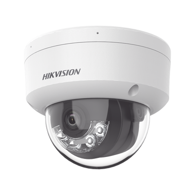 [Dual Light] Domo IP 2 Megapixel / Lente 2.8 mm / 30 mts IR + Luz Blanca / Micrófono Integrado / Antivandálico IK08 / ACUSENSE Lite / Exterior IP67 / H.265+/H.264+ / PoE / ONVIF (Profile S/T) - Toer