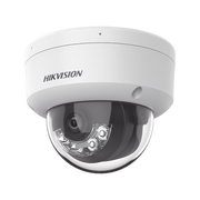 [Dual Light] Domo IP 2 Megapixel / Lente 2.8 mm / 30 mts IR + 30 mts Luz Blanca / Micrófono Integrado / Antivandálico IK08 / ACUSENSE Lite / Exterior IP67 / H.265 / PoE / ONVIF / Micro SD - Toer