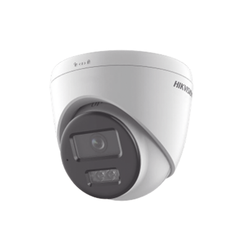 DS-2CD1363G2-LIU(F) [Dual Light] Turret IP 6 Megapixel / Lente 2.8 mm / 30 mts IR + 30 mts Luz Blanca / Micrófono Integrado / ACUSENSE Lite / Exterior IP67 / H.265 / PoE / ONVIF / Micro SD