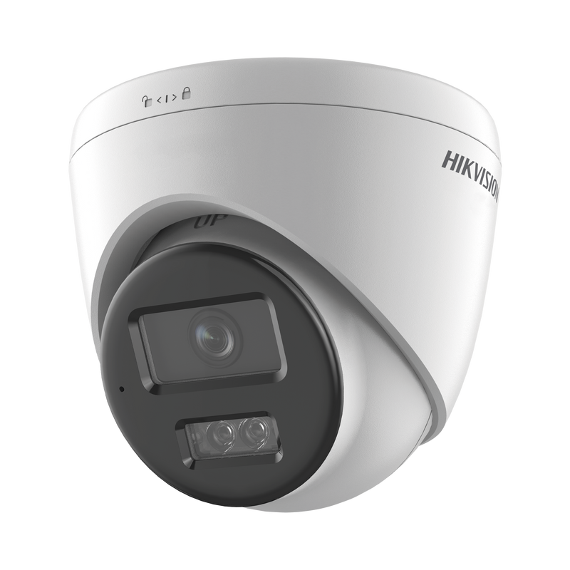 DS-2CD1383G2-LIU(F) [Dual Light] Turret IP 8 Megapixel (4K) / Lente 2.8 mm / 30 mts IR + 30 mts Luz Blanca / Micrófono Integrado / ACUSENSE Lite / Exterior IP67 / H.265 / PoE / ONVIF / Micro SD