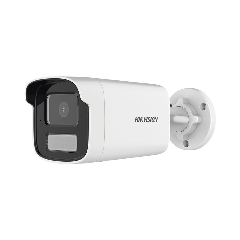 DS-2CD1T83G2-LIU(F) [Dual Light] Bala IP 8 Megapixel  (4K) / Lente 4 mm / 50 mts IR + 50 mts Luz Blanca / Micrófono Integrado / ACUSENSE Lite / Exterior IP67 / H.265 / PoE  / Micro SD