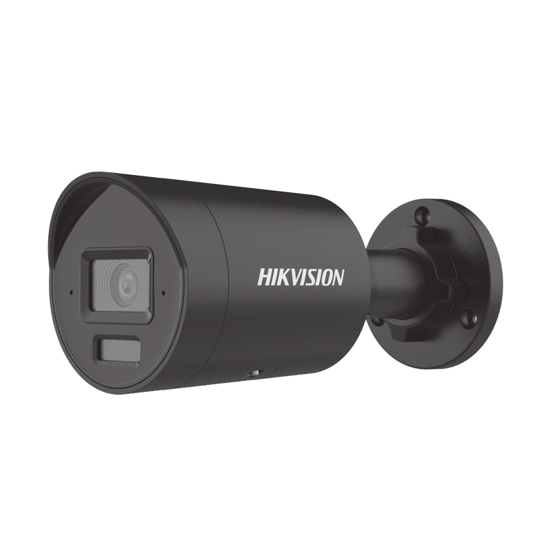 DS-2CD2043G2-LI2U(BLACK) [Dual Light + 2 Micrófonos Integrados] Bala IP 4 Megapixel / Color Negro / Lente 2.8 mm / 40 mts Luz Blanca + 40 mts IR / ACUSENSE / Exterior IP67 / WDR 120 dB / PoE / ONVIF / Micro SD / Metal / ACUSEARCH