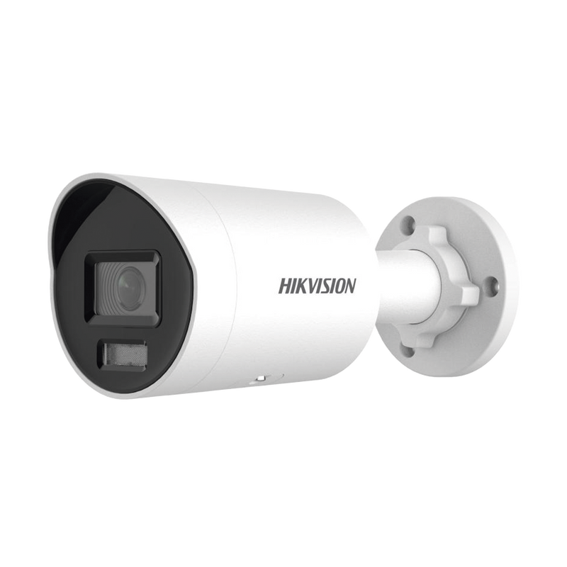 DS-2CD2047G2H-LIU [Dual Light + ColorVu] Bala IP 4 Megapixel / Lente 2.8 mm / 40 mts IR + 40 mts Luz Blanca /  Microfono Integrado / Exterior IP67 /   WDR 130 dB / Videoanaliticos (Filtro de Falsas Alarmas) / Captura Facial /  PoE / ACUSEARCH