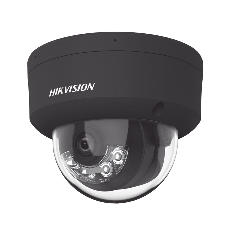 DS-2CD2143G2-LIS2U(BLACK) Domo IP 4 Megapixel / Color Negro / Lente 2.8 mm / Dual Light (30 mts Luz Blanca + 30 mts IR) / 2 Micrófonos Integrados / ACUSENSE / Exterior IP67 / IK10 / WDR 120 dB / PoE / ONVIF / Micro SD / Metal / ACUSEARCH