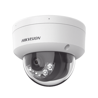 [Dual Light + 2 Micrófonos Integrados] Domo IP 6 Megapixel / Lente 2.8 mm / 30 mts Luz Blanca + 30 mts IR / ACUSENSE / Exterior IP67 / IK10 / WDR 120 dB / PoE / ONVIF / Micro SD / Metal / ACUSEARCH - Toer