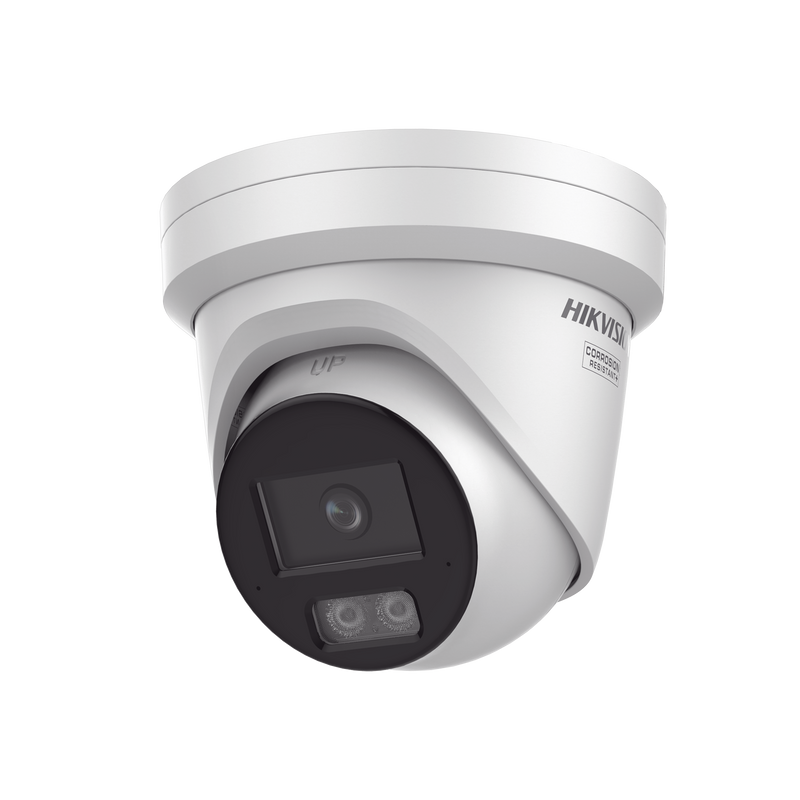DS-2CD2347G3-LI2UY [Dual Light + ColorVu 3.0 + HikAI] Turret IP 4 Megapixel / Lente 2.8 mm / 30 mts IR + Luz Blanca / 2 Microfonos Integrados / Exterior IP67 / WDR 130 dB / ACUSENSE 3.0 / Metal / NEMA 4X / ACUSEARCH