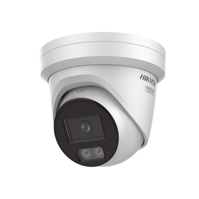 [Dual Light + ColorVu 3.0 + HikAI] Turret IP 4 Megapixel / Lente 2.8 mm / 30 mts IR + Luz Blanca / 2 Microfonos Integrados / Exterior IP67 / WDR 130 dB / ACUSENSE 3.0 / Metal / NEMA 4X / ACUSEARCH - Toer