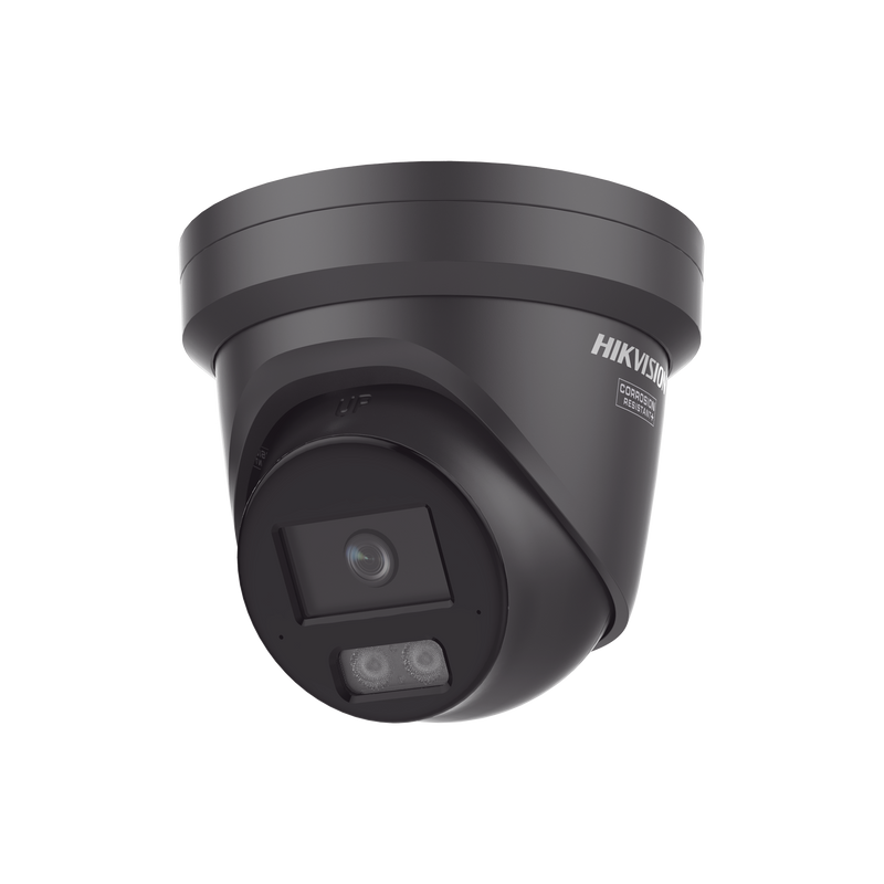 DS-2CD2347G3-LI2UY(BLACK) [Dual Light + ColorVu 3.0 + HikAI] Turret IP 4 Megapixel / Lente 2.8 mm / 30 mts IR + Luz Blanca / 2 Microfonos Integrados / Exterior IP67 / WDR 130 dB / ACUSENSE 3.0 / Metal / NEMA 4X / ACUSEARCH