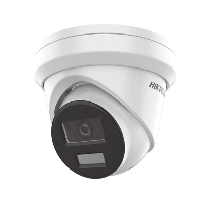 [Dual Light + 2 Micrófonos Integrados] Turret IP 6 Megapixel / Lente 2.8 mm / 30 mts Luz Blanca + 30 mts IR / ACUSENSE / Exterior IP67 / WDR 120 dB / PoE / ONVIF / Micro SD / Metal / ACUSEARCH - Toer