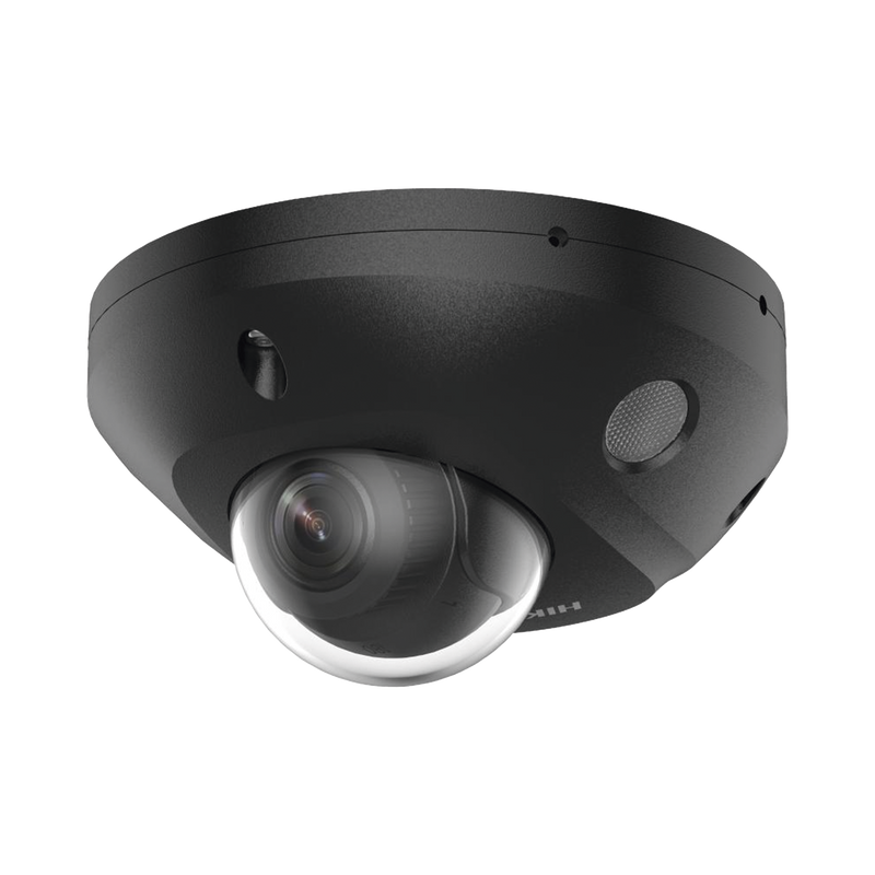 DS-2CD2543G2-LIS2U(BLACK) [Dual Light + 2 Micrófonos Integrados] Mini Domo IP 4 Megapixel / Color Negro / Lente 2.8 mm / 30 mts Luz Blanca + 30 mts IR / ACUSENSE / Exterior IP67 / IK08 /  WDR 120 dB / PoE / ONVIF / Alarmas I/O / Micro SD / ACUSEARCH