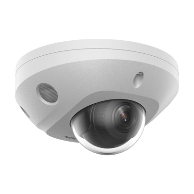 [Dual Light + 2 Micrófonos Integrados] Mini Domo IP 6 Megapixel / Lente 2.8 mm / 30 mts Luz Blanca + 30 mts IR / ACUSENSE / Exterior IP67 / IK8 /  WDR 120 dB / PoE / ONVIF / Micro SD / ACUSEARCH - Toer