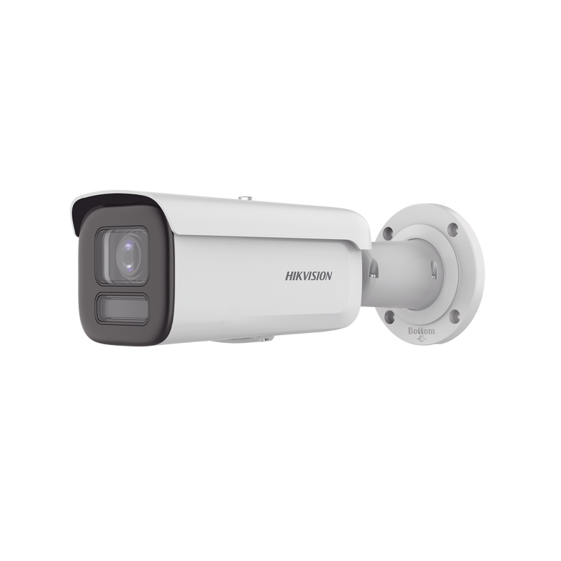 DS-2CD2647G2HT-LIZS [Dual Light + ColorVu] Bala IP 4 Megapixel / Lente 2.8 - 12 mm /60 mts IR + 60 mts Luz Blanca / WDR 130 dB / Exterior IP67 / Captura Facial / Videoanaliticos (Filtro de Falsas Alarmas) / MicroSD / ACUSEARCH
