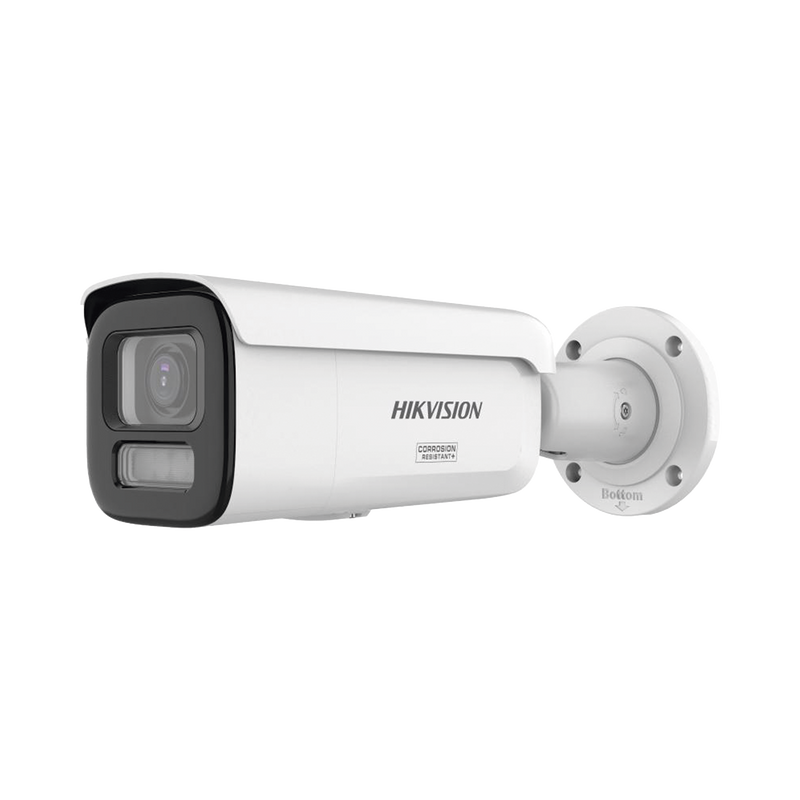 DS-2CD2667G3T-LIZSY [Dual Light + ColorVu 3.0 + HikAI] Bala IP 6 Megapixel / Lente Mot. 2.8 a 12 mm / 60 mts IR + Luz Blanca / Exterior IP67 / WDR 130 dB / ACUSENSE 3.0 / Metal / NEMA 4X / ACUSEARCH