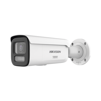 [Dual Light + ColorVu 3.0 + HikAI] Bala IP 6 Megapixel / Lente Mot. 2.8 a 12 mm / 60 mts IR + Luz Blanca / Exterior IP67 / WDR 130 dB / ACUSENSE 3.0 / Metal / NEMA 4X / ACUSEARCH - Toer