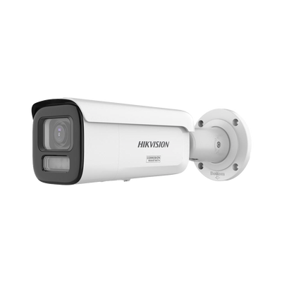 [Dual Light + ColorVu 3.0 + HikAI] Bala IP 8 Megapixel / Lente Mot. 2.8 a 12 mm / 60 mts IR + Luz Blanca / Exterior IP67 / WDR 130 dB / ACUSENSE 3.0 / Metal / NEMA 4X / ACUSEARCH - Toer