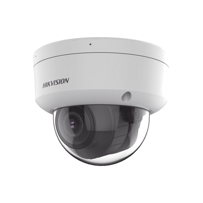 [Dual Light + 2 Micrófonos Integrados] Domo IP 4 Megapixel / Lente Mot. 2.8 a 12 mm / 40 mts Luz Blanca + 40 mts IR / ACUSENSE / Exterior IP67 / IK10 / WDR 120 dB / PoE / ONVIF / Alarmas I/O / Micro SD / Metal / ACUSEARCH - Toer