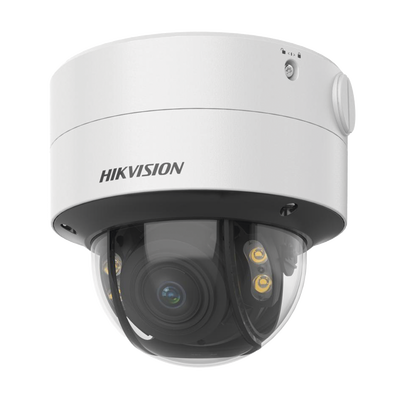 Domo IP 4 Megapixel  Lente 2.8 a 12 mm / Imagen a Color 24/7 (ColorVu) / 40 mts Luz Blanca / WDR 130 dB / Exterior IP67 / IK10 / Captura Facial / ACUSENSE / Micro SD / ACUSEARCH - Toer