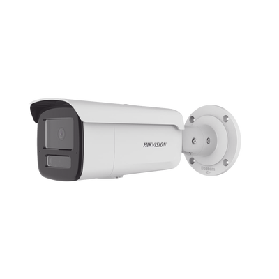 [Dual Light + 2 Micrófonos Integrados] Bala IP 2 Megapixel / Lente 4mm / 80 mts Luz Blanca + 80 mts IR / ACUSENSE / Exterior IP67 / IK10 / WDR 120 dB / PoE / ONVIF / Micro SD / Metal / ACUSEARCH - Toer