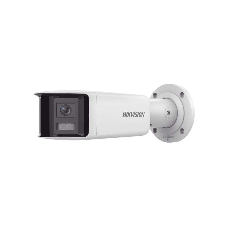 DS-2CD2T46G2P-ISU/SL(C) [FlexVu] [PROTECCIÓN ACTIVA] Bala IP 4 Megapixel / 2 Lentes de Lente 2.8 mm (Imagen Panorámica 180°) / 40 mts IR / Exterior IP67 / Luz Intermitente y Alerta de Audio / Audio Bidireccional / ACUSENSE / WDR 120 dB / Micro SD