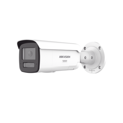 [Dual Light + ColorVu 3.0 + HikAI] Bala IP 4 Megapixel / Lente 4 mm / 60 mts IR + Luz Blanca / Exterior IP67 / Estrobo Luz Blanca / WDR 130 dB / ACUSENSE 3.0 / Metal / NEMA 4X / ACUSEARCH - Toer