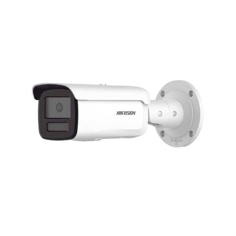 DS-2CD2T87G2H-LI [Dual Light + ColorVu] Bala IP 8 Megapixel / Lente 4 mm / 60 mts IR + 60 mts Luz Blanca / Exterior IP67 /   WDR 130 dB / Videoanaliticos (Filtro de Falsas Alarmas) / Captura Facial / ACUSEARCH