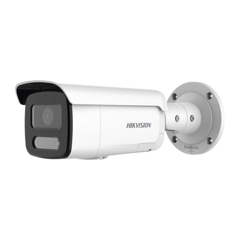 DS-2CD2T87G2H-LISU/SL [Dual Light + ColorVu] Bala IP 8 Megapixel / Lente 4 mm / 60 mts IR + 60 mts Luz Blanca / Exterior IP67 / Luz Intermitente y Alerta de Audio / Micrófono Integrado / Videoanaliticos (Filtro de Falsas Alarmas)  / ACUSEARCH