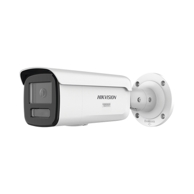 [Dual Light + ColorVu 3.0 + HikAI] Bala IP 8 Megapixel / Lente 4 mm / 60 mts IR + Luz Blanca / Exterior IP67 / WDR 130 dB / ACUSENSE 3.0 / Metal / NEMA 4X / ACUSEARCH - Toer