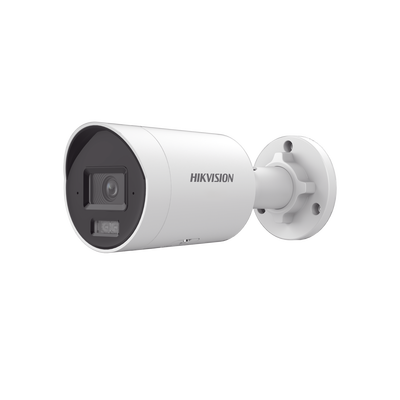 Bala IP 8 Megapixel (4K) / Imagen a Color 24/7 / Lente 2.8 mm / Luz Blanca 40 mts / Exterior IP67 / WDR 130 dB / Entrada y Salida de Audio y Alarma / Captura Facial / ONVIF / Micro SD / Micrófono Integrado
