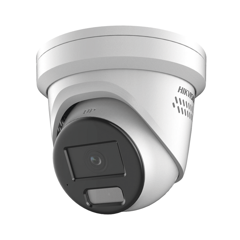 DS-2CD3346G2-ISU/SL(H) [ PROTECCIÓN ACTIVA ] Turret IP 4 Megapixel / Lente 2.8 mm / 40 mts IR / Exterior IP67 / Micrófono y Bocina Integrado (Audio de Dos Vías) / DARKFIGHTER / PoE / Luz Estroboscopica / ONVIF / Micro SD / 4 Analíticos