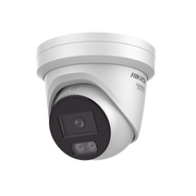 Turret IP 8 Megapixel (4K) / Lente 2.8 mm / Dual Light (40 mts IR + 40 mts Luz Blanca) / DARKFIGHTER S / Exterior IP67 / Microfono Integrado / WDR 130 dB / 4 Analíticos: AcuSense, Deteccion Facial, Conteo de Personas por Cruce y Zona - Toer
