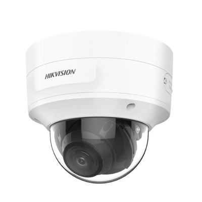 Domo IP 8 Megapixel (4K) / Lente Mot. 2.7 a 13.5 mm / 40 mts IR EXIR / Exterior IP66 / IK10 / DARKFIGHTER / Audio y Alarma I/O / PoE+ / ONVIF / Micro SD / 4 Analíticos: AcuSense, Deteccion Facial, Conteo de Personas por Cruce y Zona - Toer
