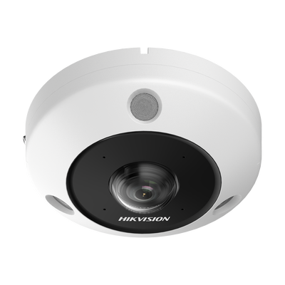 Fisheye IP 6 Megapixel / 180° - 360° / Dewarping / Heat Map / HEOP 2.0 / Conteo de Personas / IP67 / IK10 / 15 mts IR / Entrada y Salida de Audio y Alarma / Múltiples Vistas / Micrófono Integrado - Toer