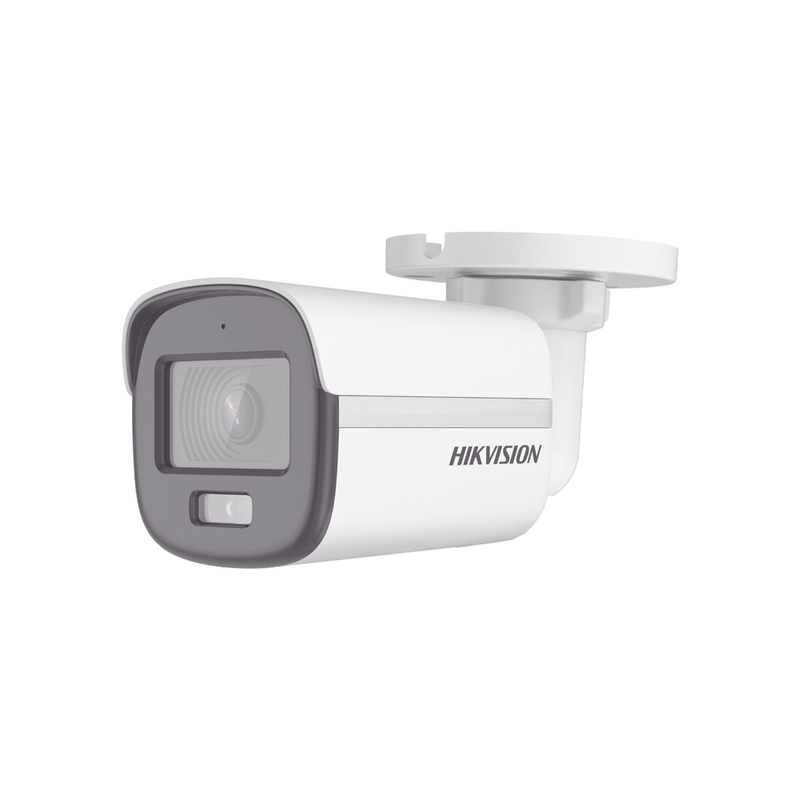 DS-2CE10DF0T-F [ColorVu] Bala TURBOHD 2 Megapixel (1080p) / Imagen a Color 24/7 / Lente 2.8 mm / METAL / Luz Blanca 20 mts / Exterior IP67 / TVI-AHD-CVI-CVBS / dWDR