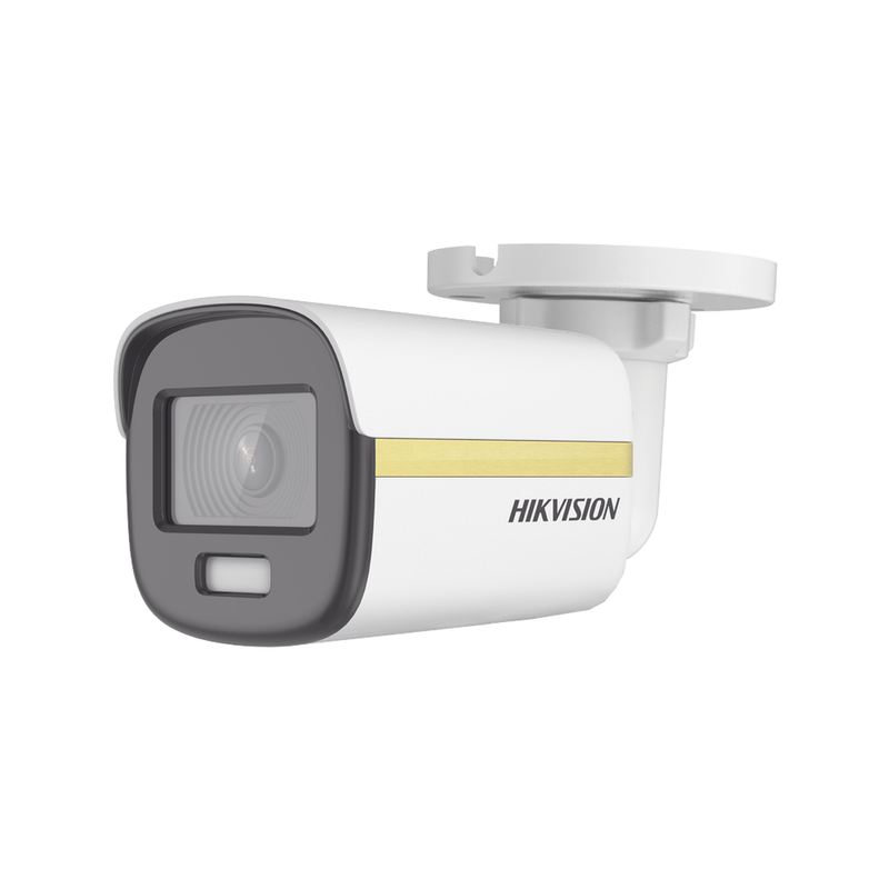 DS-2CE10UF3T-E [ColorVu] Bala TURBOHD 4K (8 Megapixel) / Imagen a Color 24/7 / Lente 2.8 mm / METAL / Luz Blanca 20 mts / Exterior IP67 / WDR 130 dB