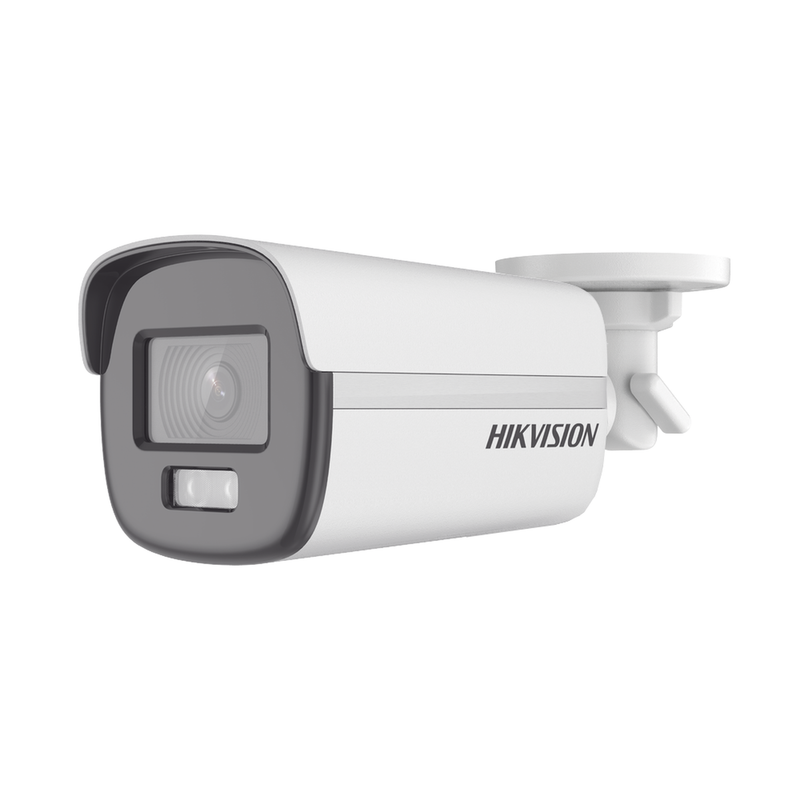 DS-2CE12DF0T-F [ColorVu] Bala TURBOHD 2 Megapixel (1080p) / Imagen a Color 24/7 / Lente 3.6 mm / METAL / Luz Blanca 40 mts / Exterior IP67 / TVI-AHD-CVI-CVBS / dWDR