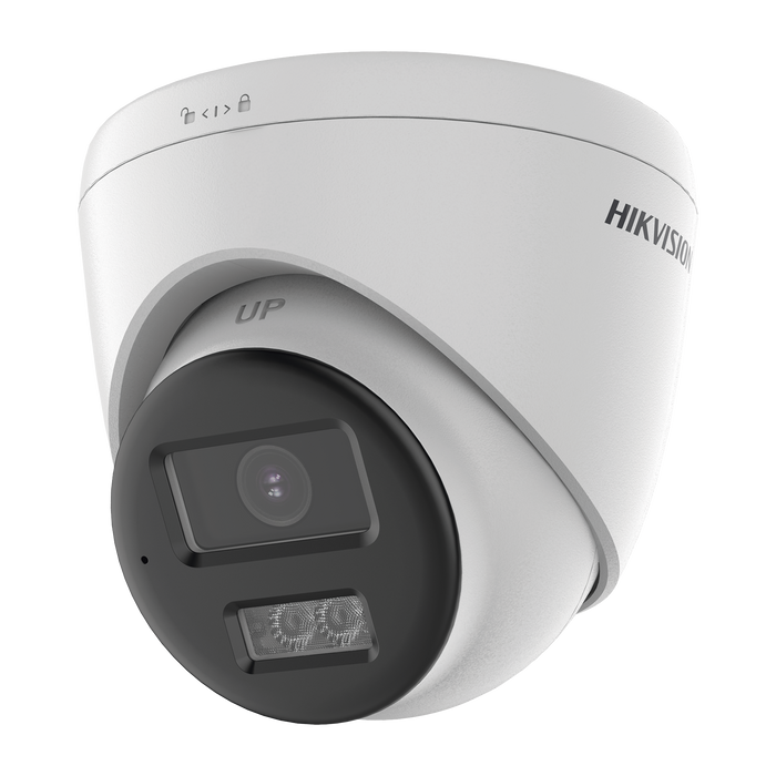 [Audio Bidireccional + Sirena & Estrobo + Dual Light + ColorVu] Turret TURBOHD 4K (8 Megapixel)  / Lente 2.8 mm / 40 mts IR EXIR + 40 mts Luz Blanca / Sirena / Micrófono y Bocina Integrado / Exterior IP67 / dWDR