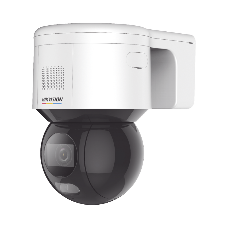 DS-2DE3A400BW-DE(F1)(T5) [ PROTECCIÓN ACTIVA ] Domo PT IP 4 Megapixel / Imagen a Color 24/7 / Lente 4 mm / Luz Blanca 30 mts / Exterior IP66 / ACUSENSE (Evita Falsas Alarmas) / PoE+ / Micrófono y Bocina Integrada / WDR 120 dB / MicroSD