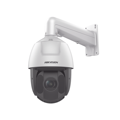 PTZ IP 4 Megapixel / 25X Zoom / 150 mts IR / DARKFIGHTER / ACUSENSE (Evita Falsas Alarmas) / Exterior IP66 / WDR 120 dB / PoE+ / Alarmas y Audio I/O / Micro SD / Metal / 24 VCA - Toer