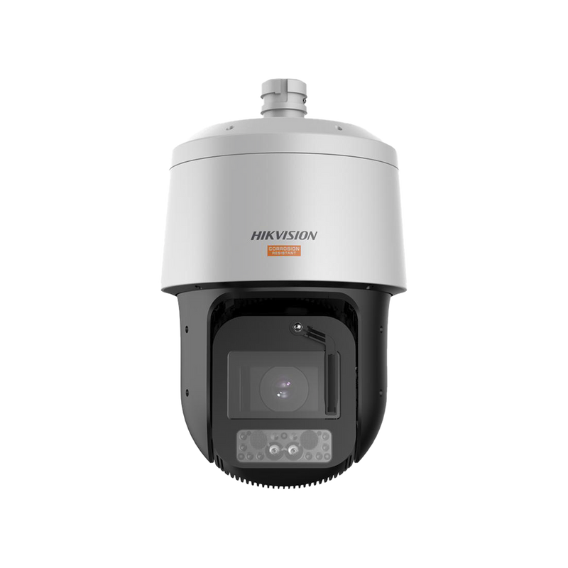 DS-2DT8C442MXG-LWT PTZ IP 4 Megapixel / 42X Zoom / Dual Light (500 mts IR / 100 mts Luz Blanca) / Polimero Anticorrosivo (Ideal para Zonas Costeras o Alta Salinidad) / AutoSeguimiento / DARKFIGHTER / EIS / Exterior IP67 / NEMA 4X / C5 / Wiper