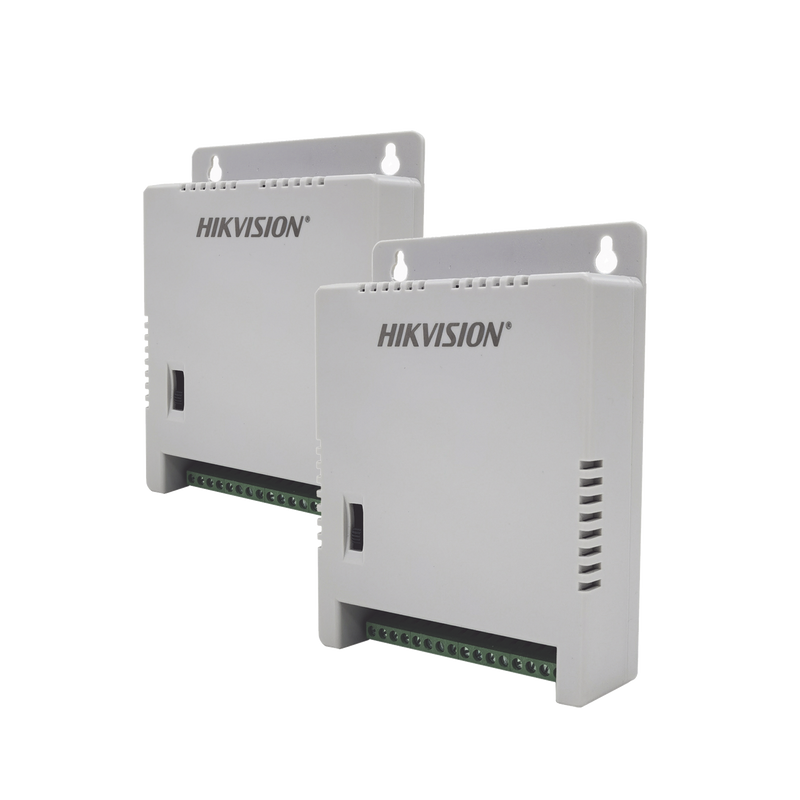 DS-2FA1205-C8/X2 2 Fuentes de Poder Regulada (12 Vcc / 13.5 Vcc / 15 Vcc) para 16 Cámaras / 1 Amp por Salida / Voltaje de Entrada 185 - 240 VCA / Soporta 4K / Modo para Largas Distancias